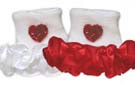 Girls Heart Ruffle Socks