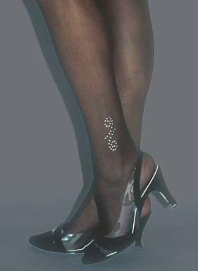 Diamond Scroll Pantyhose