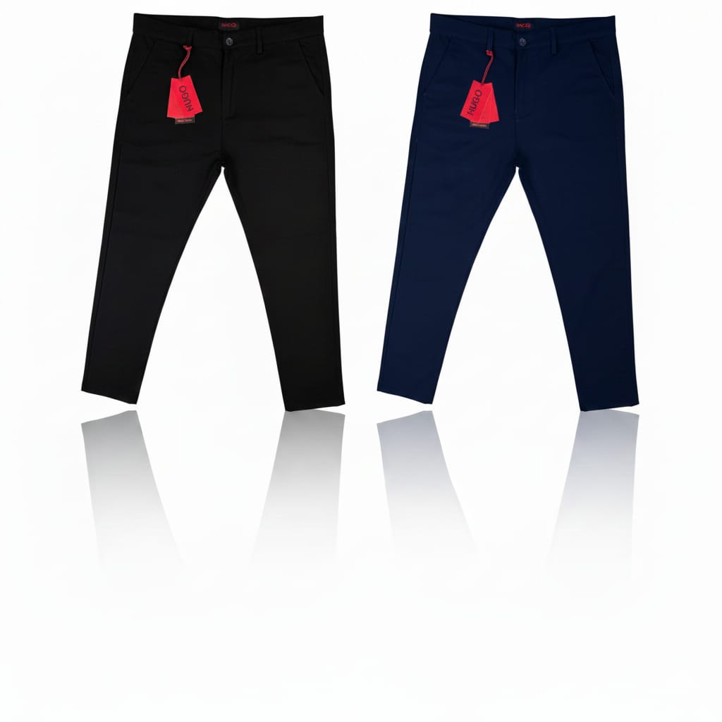 Hogo Boss Twill Pant Black Navy Combo
