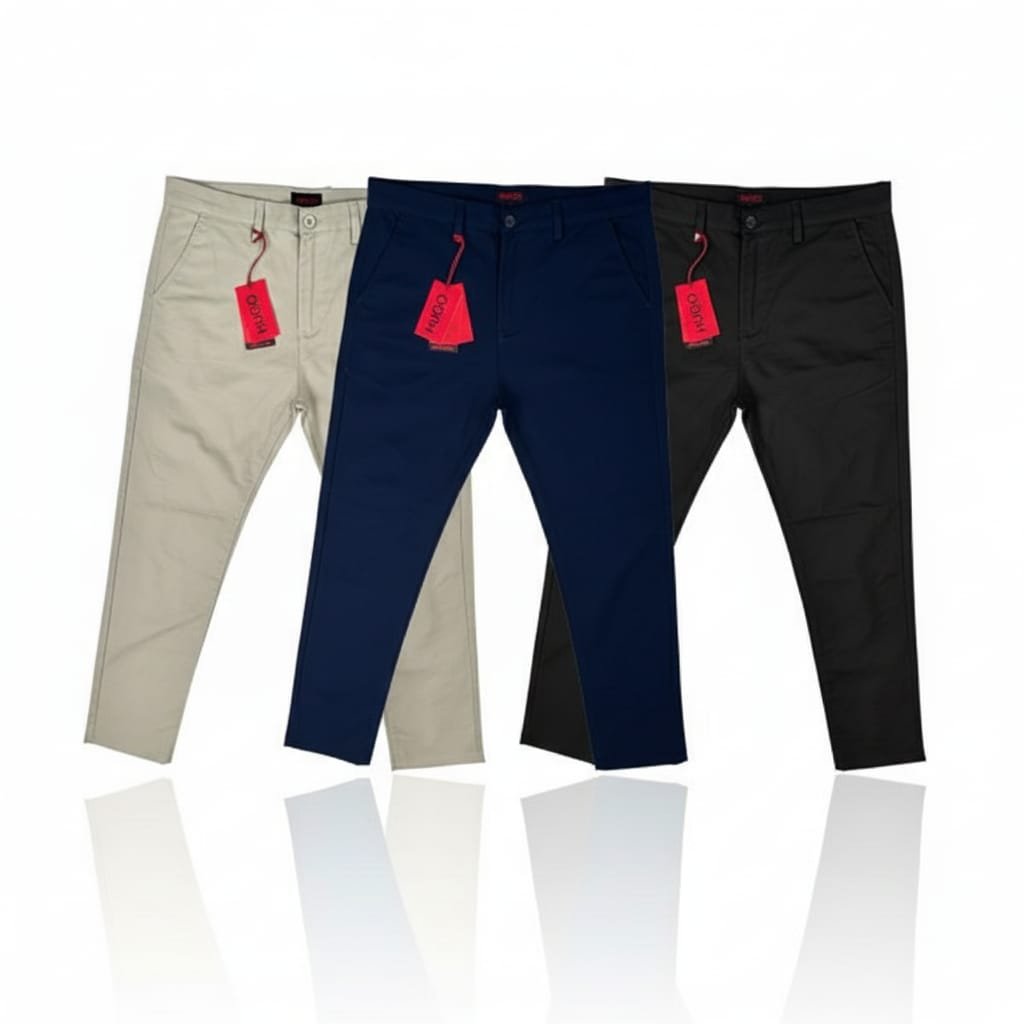 Hogo Boss Twill Pant Cream Black Navy Combo