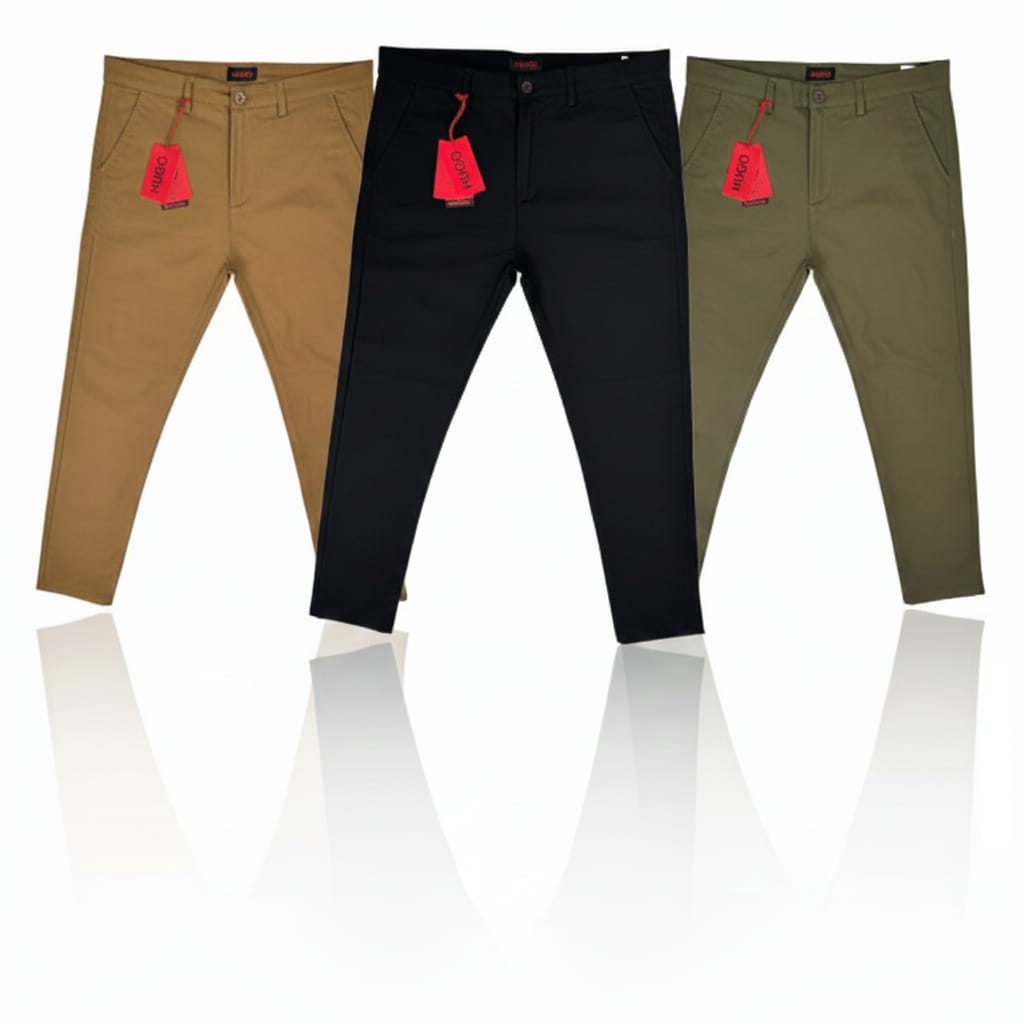 Hogo Boss Twill Pant Black Olive Khaki Combo