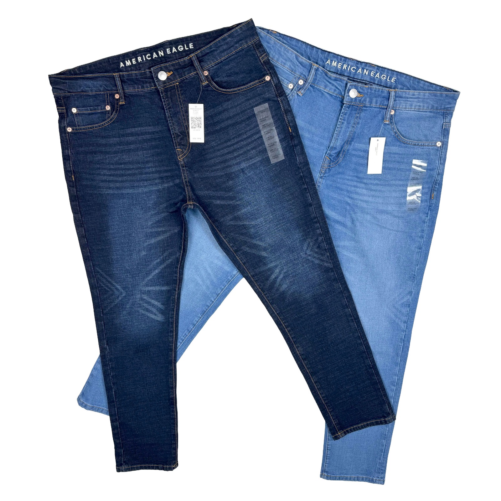 Americann Eagle  Slim Straight Jean light deep2 pcs combo